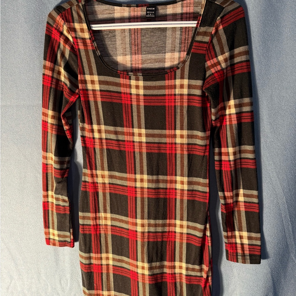 SHEIN Multicolor Plaid Garment